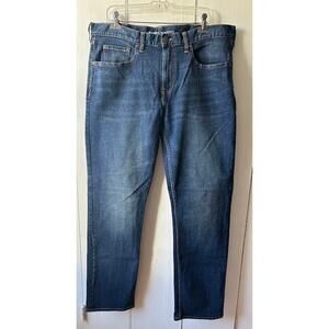 Old Navy jeans men size 38 x 34 sim fit straight leg dark wash blue